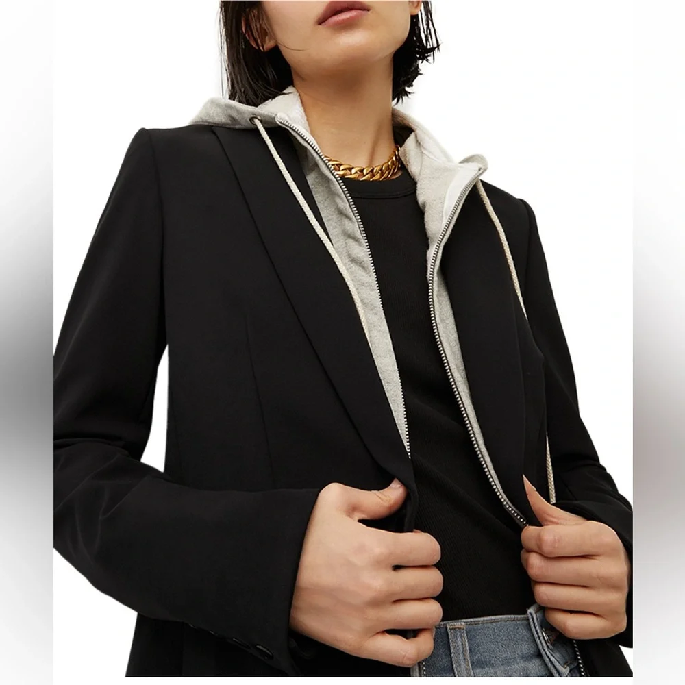 Veronica beard scuba jacket with hoodie Dickey - Picture 6 of 13